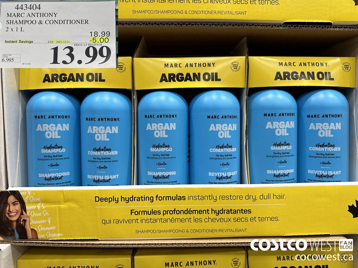 443404 MARC ANTHONY SHAMPOO & CONDITIONER 2 X 1L ($5.00 INSTANT SAVINGS EXPIRES ON 2023-12-31) $13.99