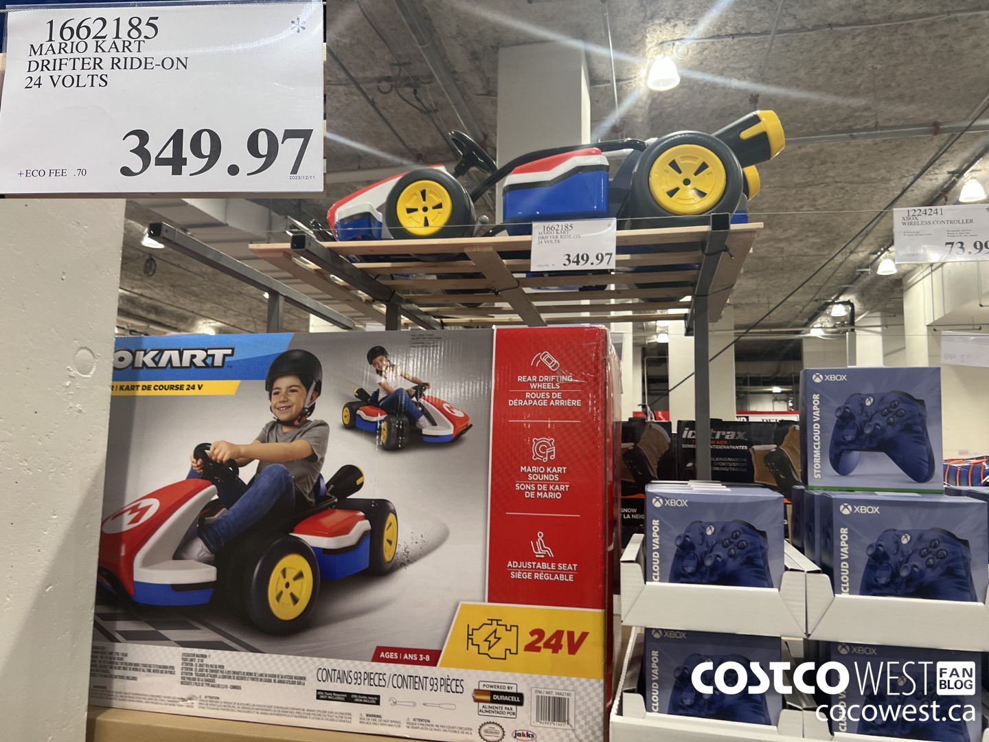 1662185 MARIO KART DRIFTER RIDE-ON 24 VOLTS $349.97