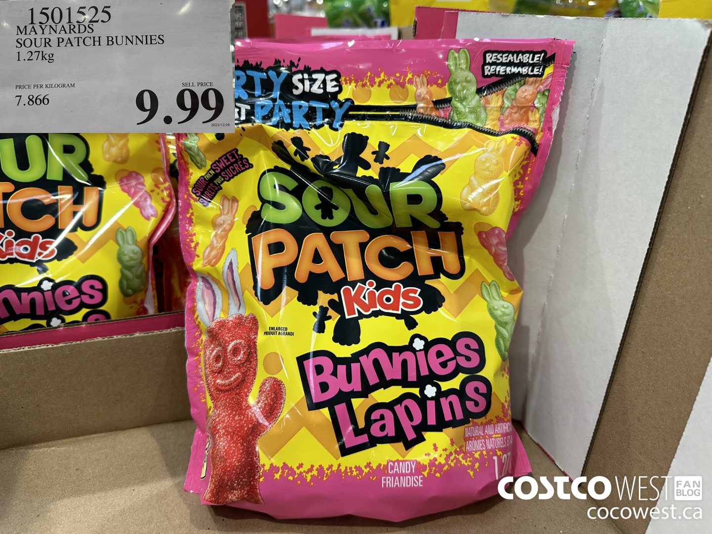 1501525 MAYNARDS SOUR PATCH BUNNIES 1.27kg $9.99