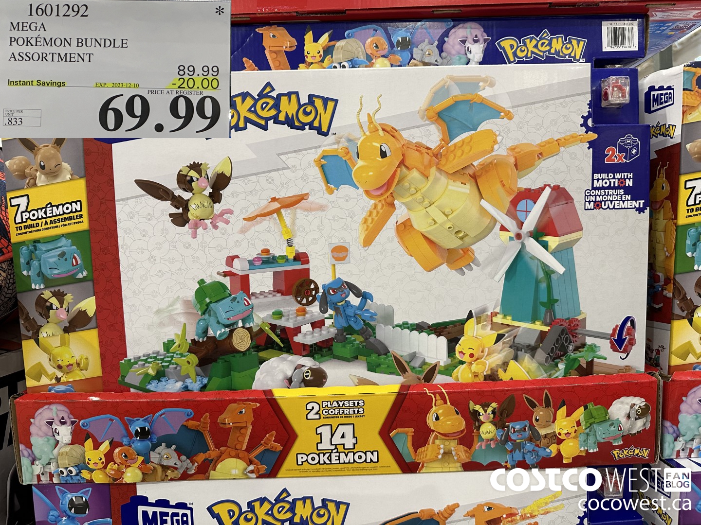 1601292 MEGA POKEMON BUNDLE ASSORTMENT ($20.00 INSTANT SAVINGS EXPIRES ON 2023-12-10) $69.99