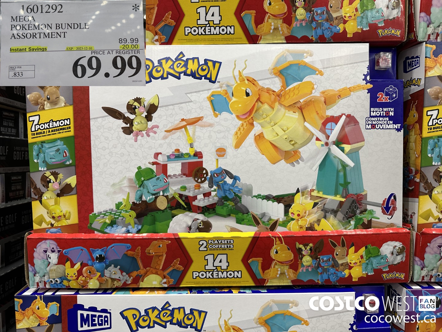 1601292 MEGA POKEMON BUNDLE ASSORTMENT ($20.00 INSTANT SAVINGS EXPIRES ON 2023-12-10) $69.99