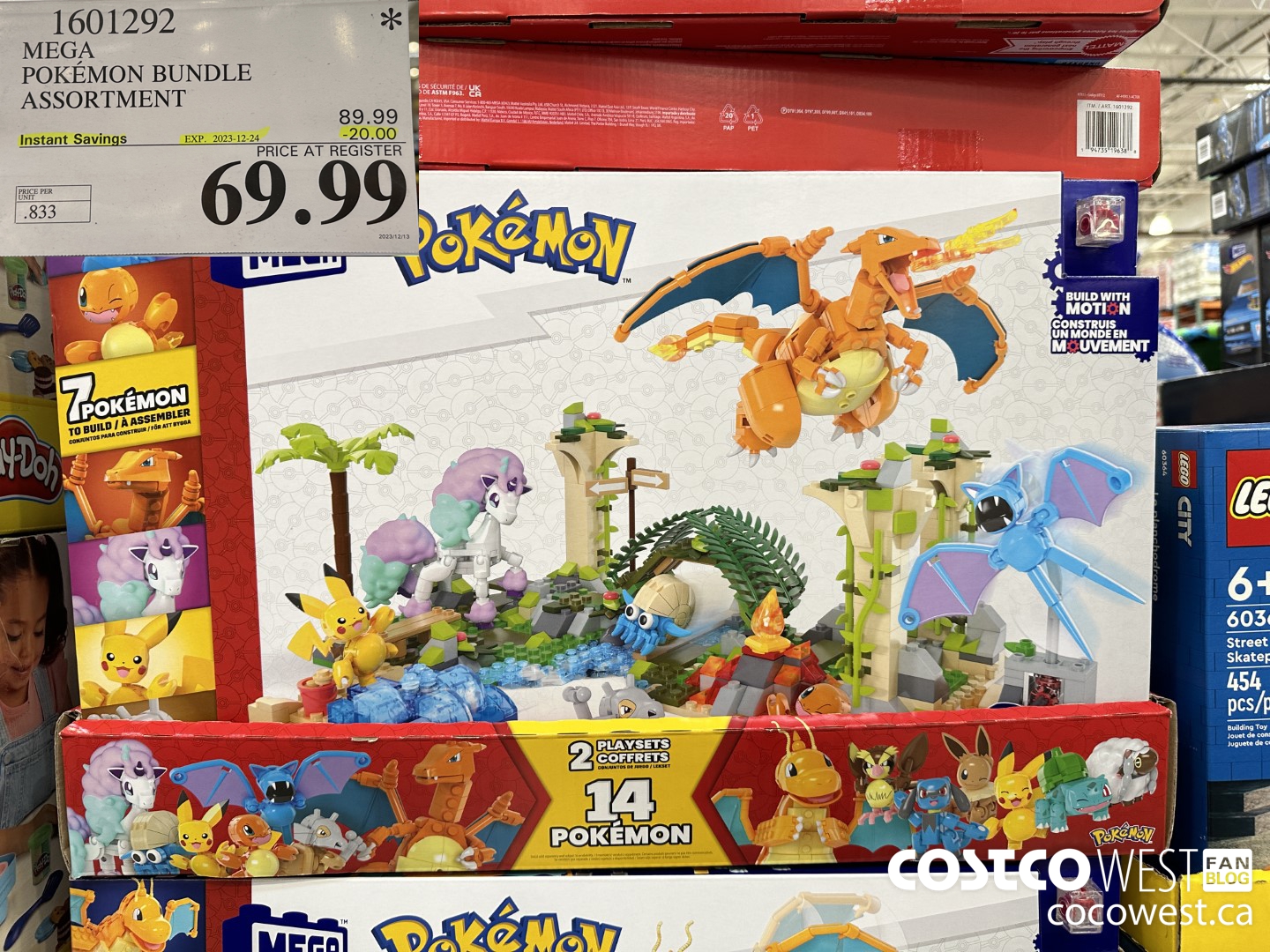 1601292 MEGA POKEMON BUNDLE ASSORTMENT ($20.00 INSTANT SAVINGS EXPIRES ON 2023-12-24) $69.99