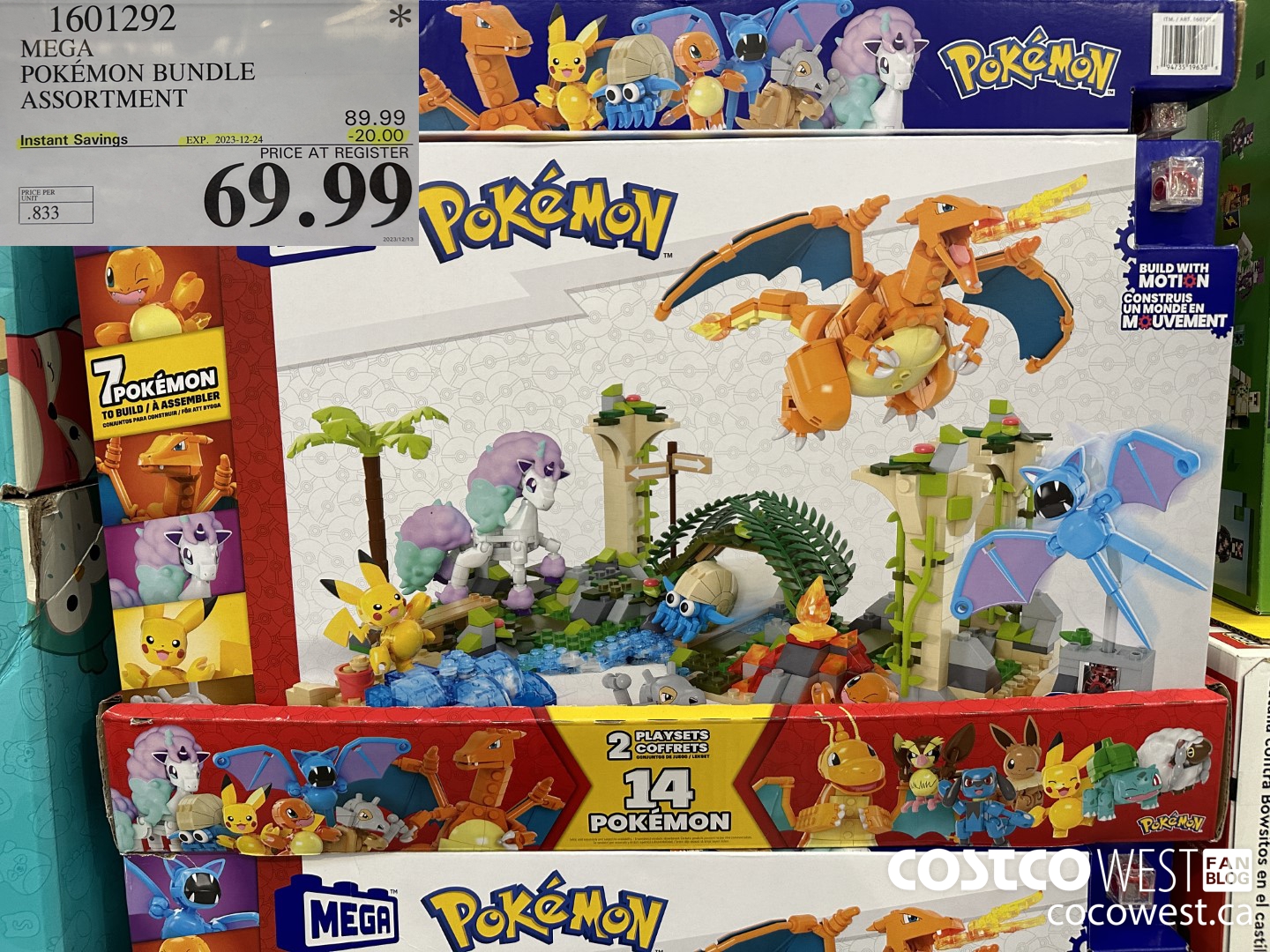 1601292 MEGA POKEMON BUNDLE ASSORTMENT ($20.00 INSTANT SAVINGS EXPIRES ON 2023-12-24) $69.99