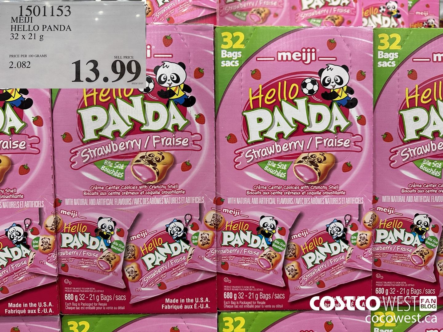1501153 MEIJI HELLO PANDA 32 X 21 G $13.99