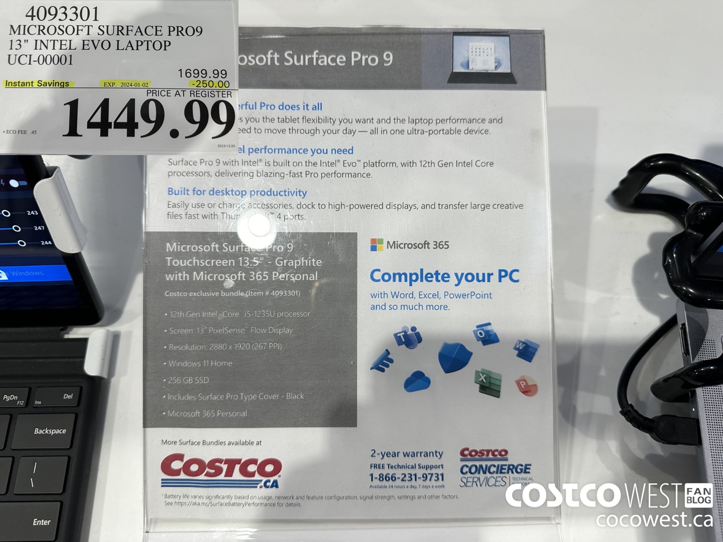 4093301 MICROSOFT SURFACE PRO9 13.0