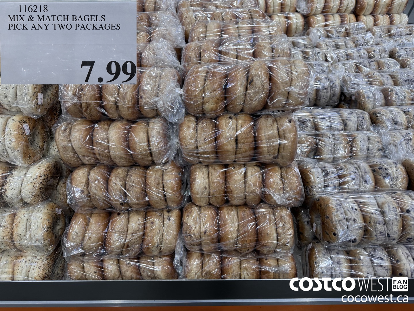 116218 MIX & MATCH BAGELS PICK ANY TWO PACKAGES $7.99