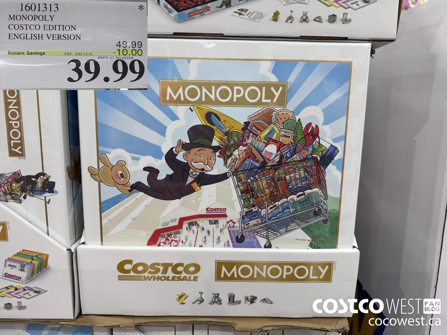 1601313 MONOPOLY COSTCO EDITION ENGLISH VERSION ($10.00 INSTANT SAVINGS EXPIRES ON 2023-12-10) $39.99
