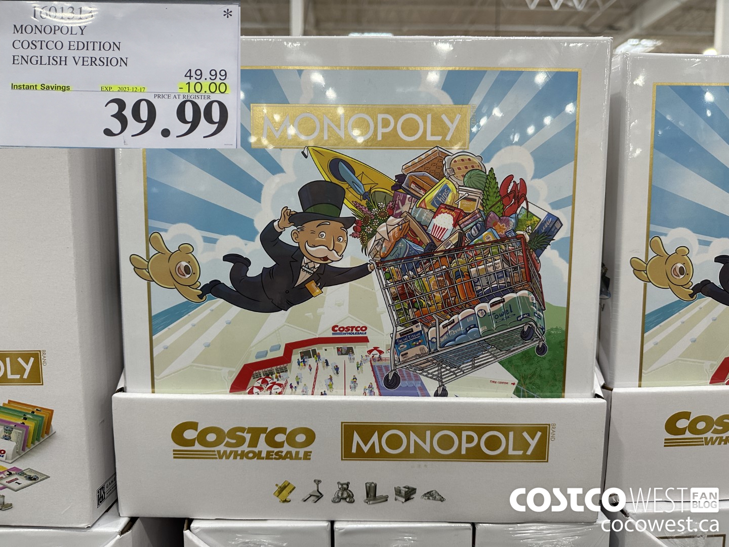 1601313 MONOPOLY COSTCO EDITION ENGLISH VERSION ($10.00 INSTANT SAVINGS EXPIRES ON 2023-12-17) $39.99