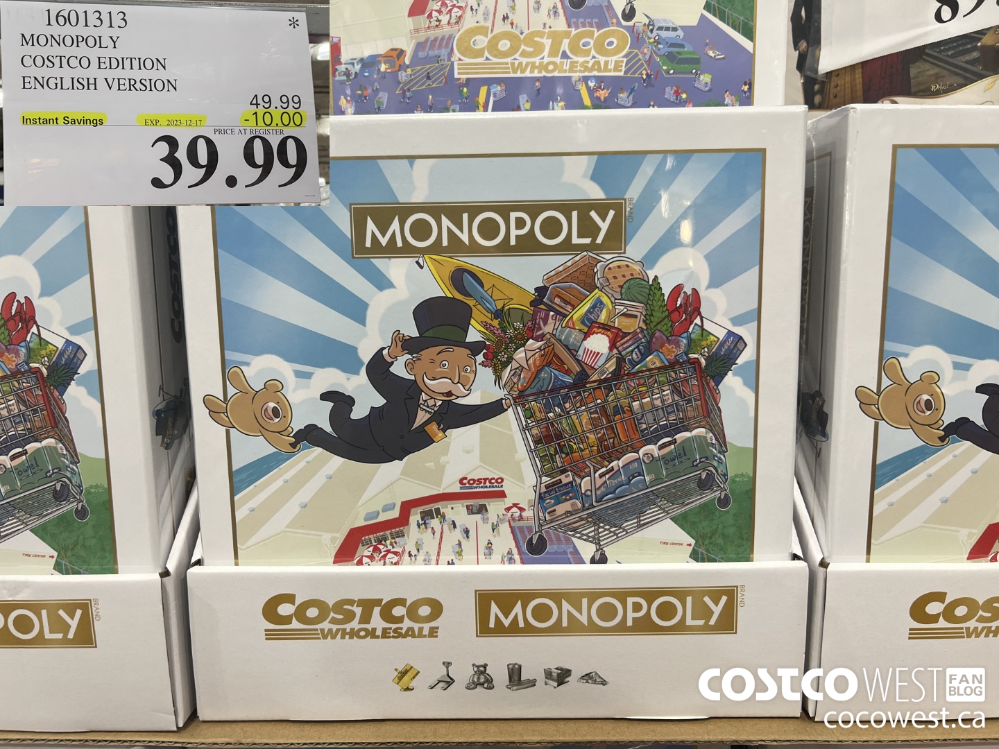 1601313 MONOPOLY COSTCO EDITION ENGLISH VERSION ($10.00 INSTANT SAVINGS EXPIRES ON 2023-12-17) $39.99