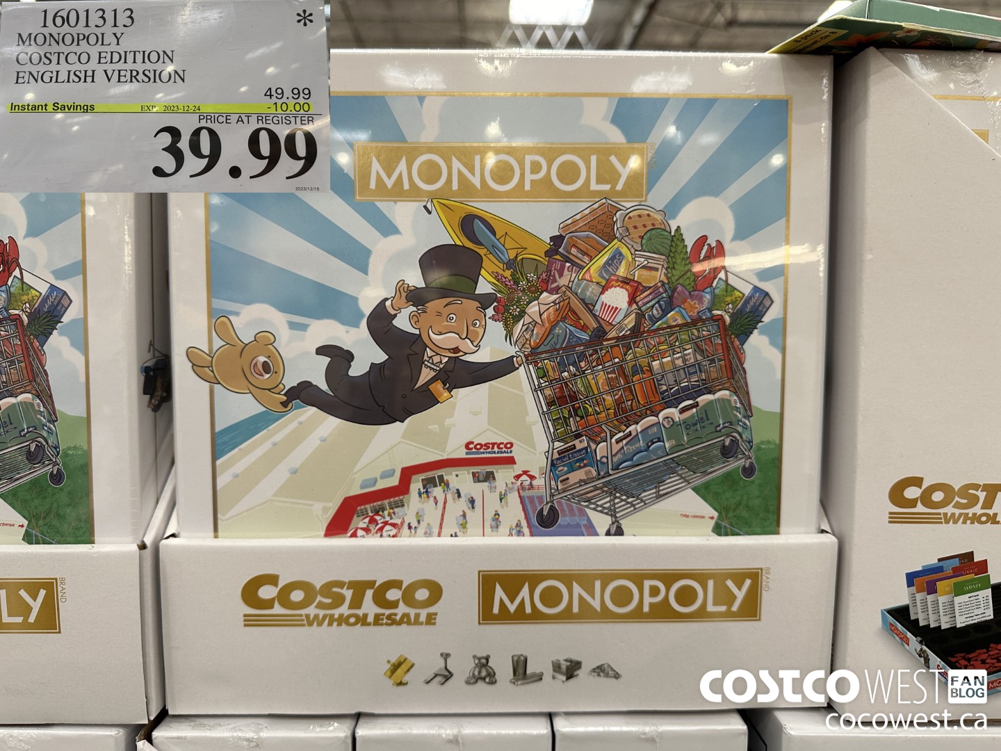 1601313 MONOPOLY COSTCO EDITION ENGLISH VERSION ($10.00 INSTANT SAVINGS EXPIRES ON 2023-12-24) $39.99