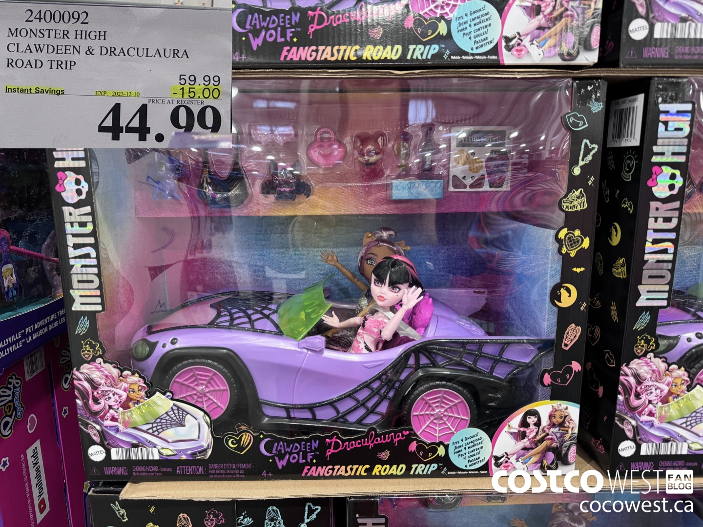 2400092 MONSTER HIGH CLAWDEEN & DRACULAURA ROAD TRIP ($15.00 INSTANT SAVINGS EXPIRES ON 2023-12-10) $44.99