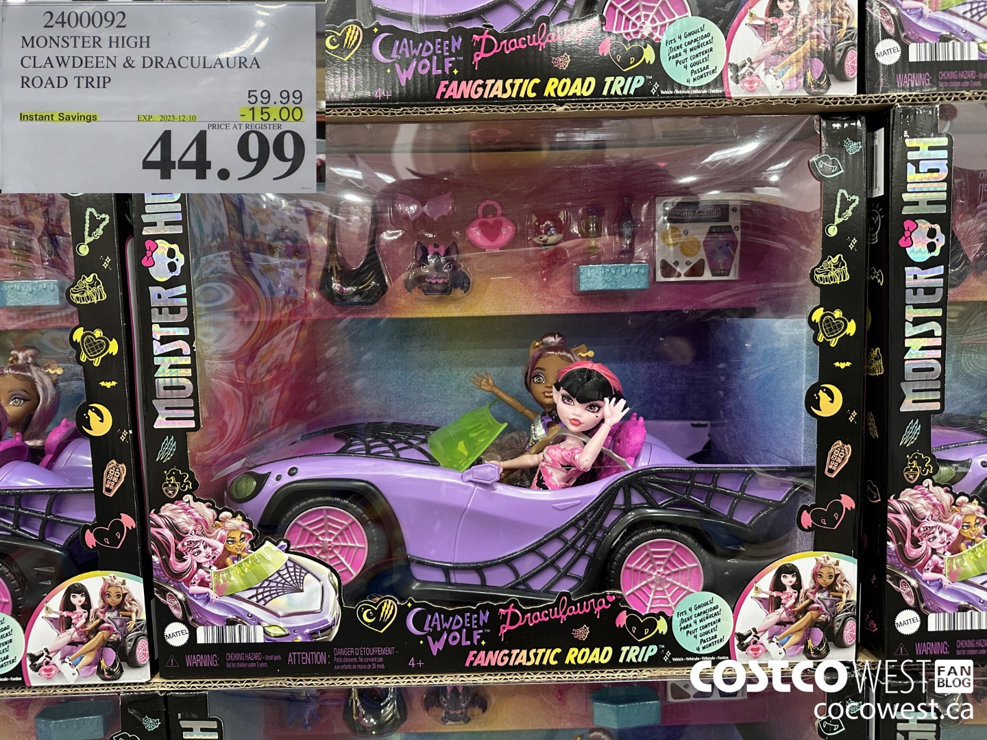 2400092 MONSTER HIGH CLAWDEEN & DRACULAURA ROAD TRIP ($15.00 INSTANT SAVINGS EXPIRES ON 2023-12-10) $44.99