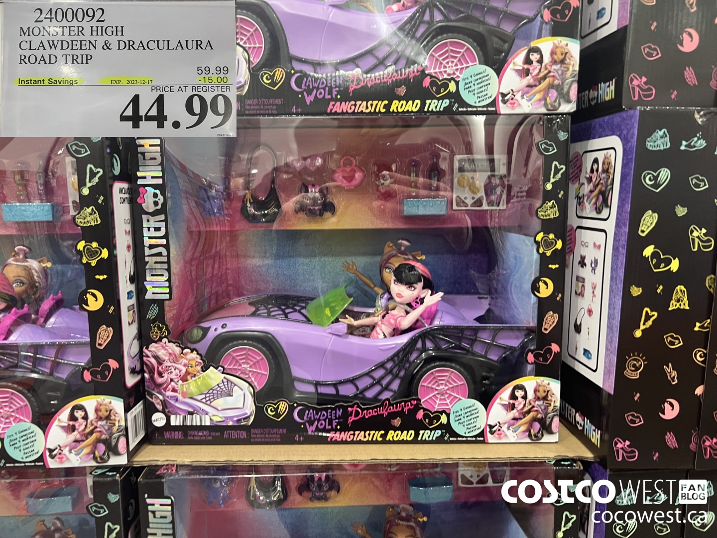 2400092 MONSTER HIGH CLAWDEEN & DRACULAURA ROAD TRIP ($15.00 INSTANT SAVINGS EXPIRES ON 2023-12-17) $44.99