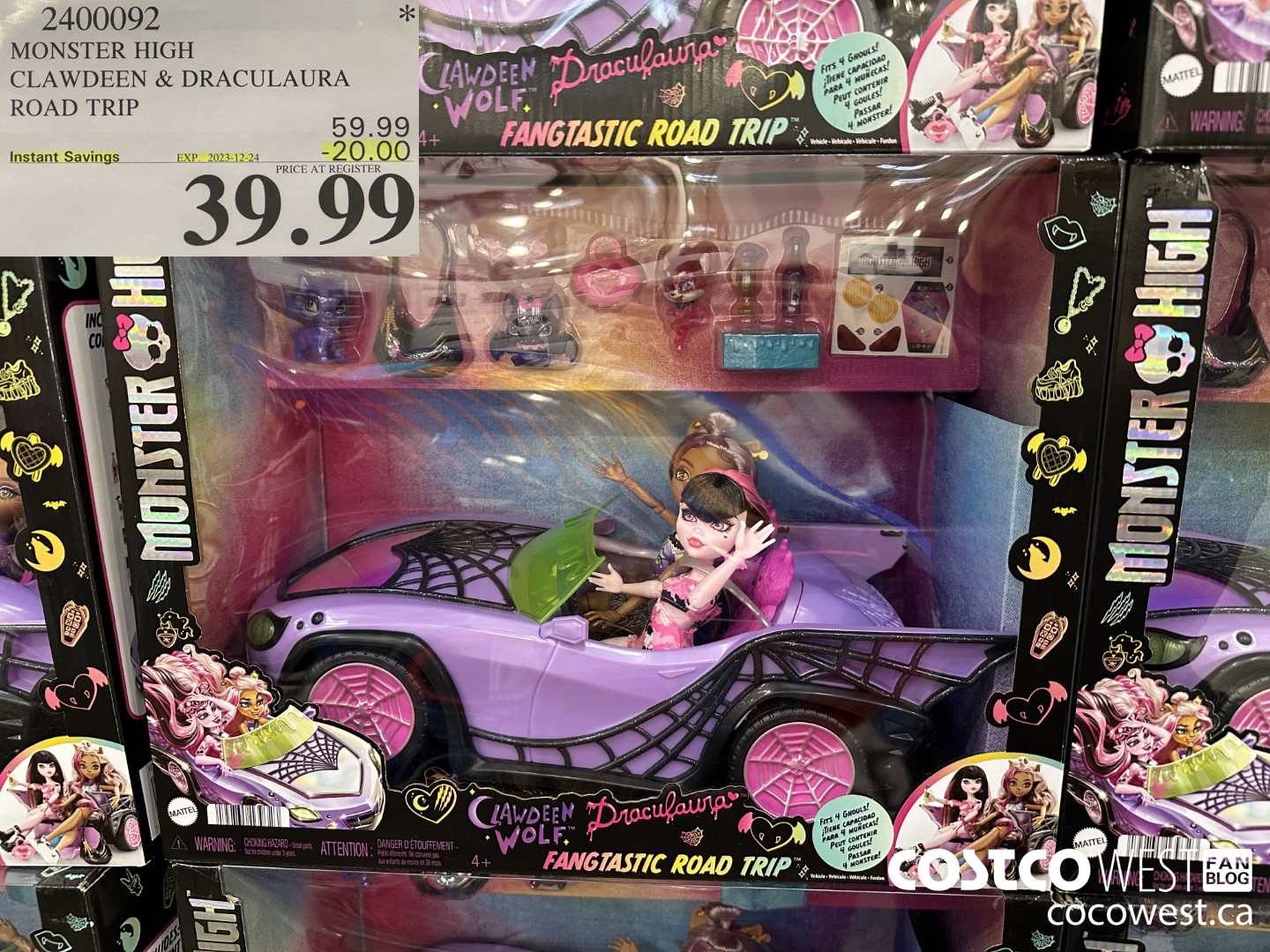2400092 MONSTER HIGH CLAWDEEN & DRACULAURA ROAD TRIP ($20.00 INSTANT SAVINGS EXPIRES ON 2023-12-24) $39.99