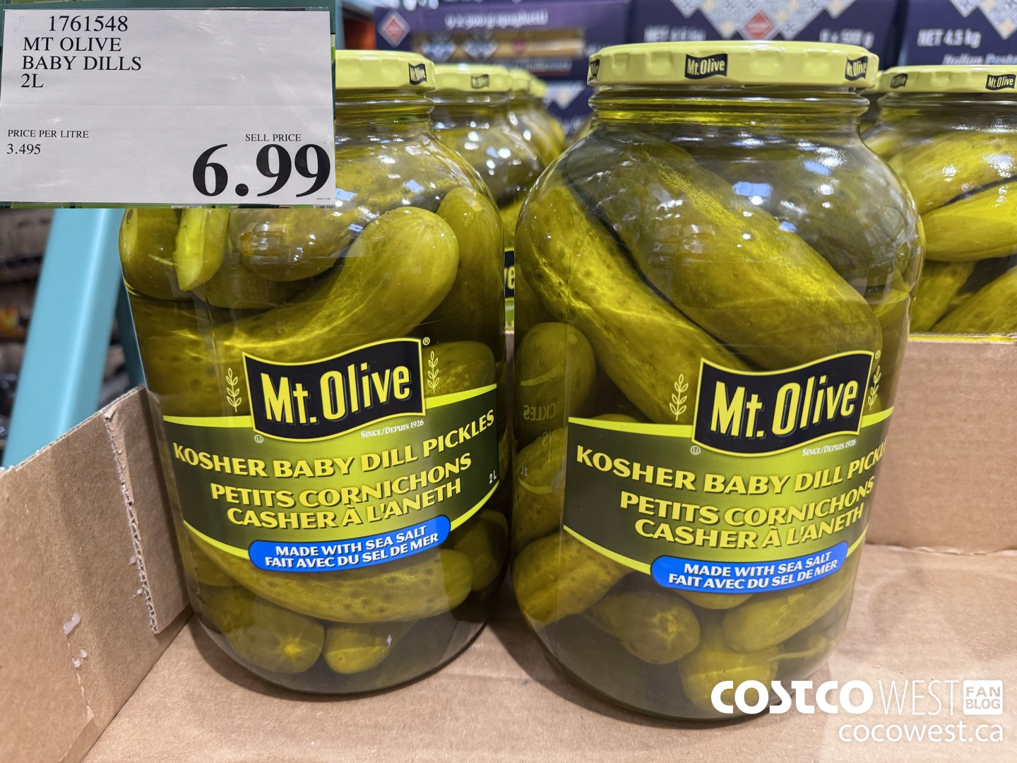 1761548 MT OLIVE BABY DILLS 2L $6.99