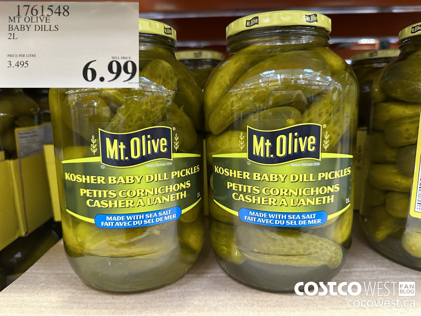 1761548 MT OLIVE BABY DILLS 2L $6.99