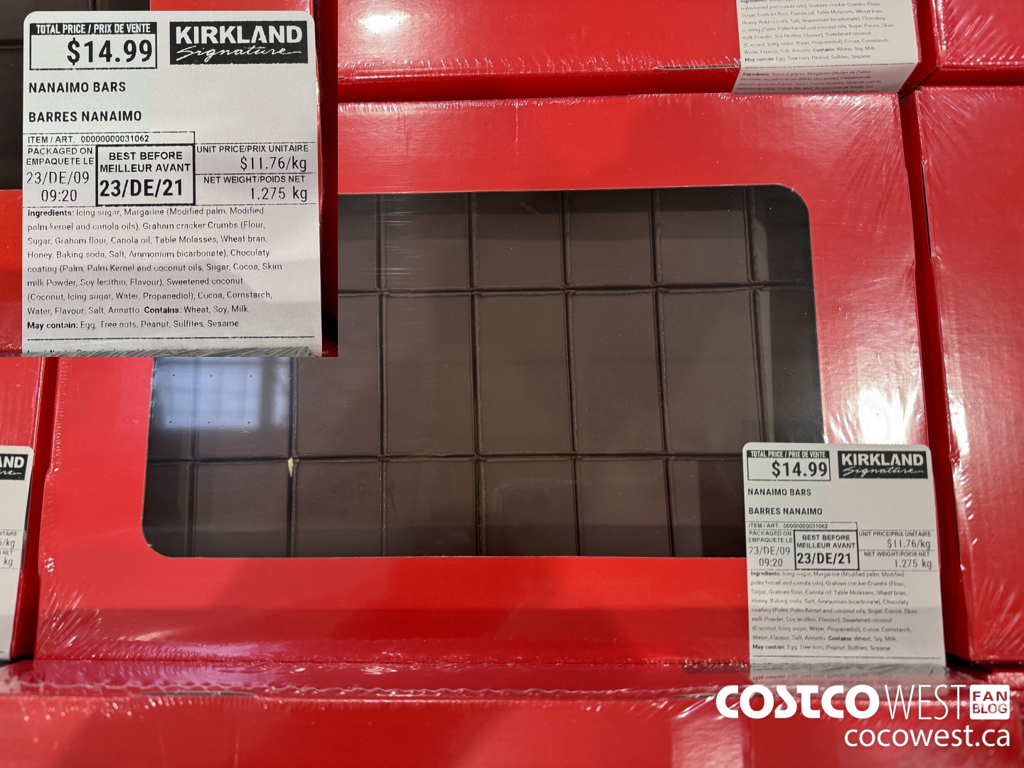 31062 NANAIMO BARS 1.275KG $14.99