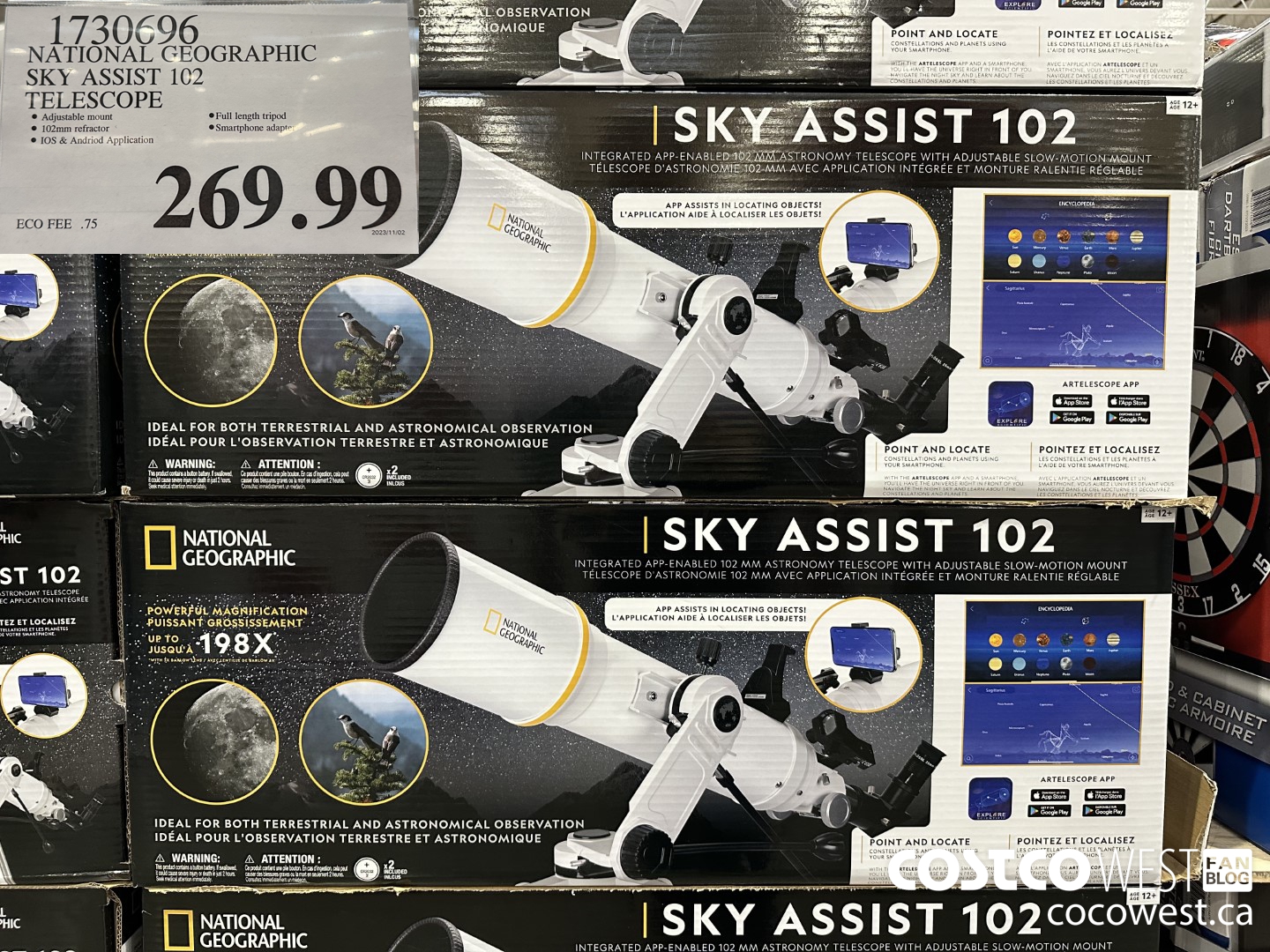 1730696 NATIONAL GEOGRAPHIC SKY ASSIST 102 TELESCOPE $269.99
