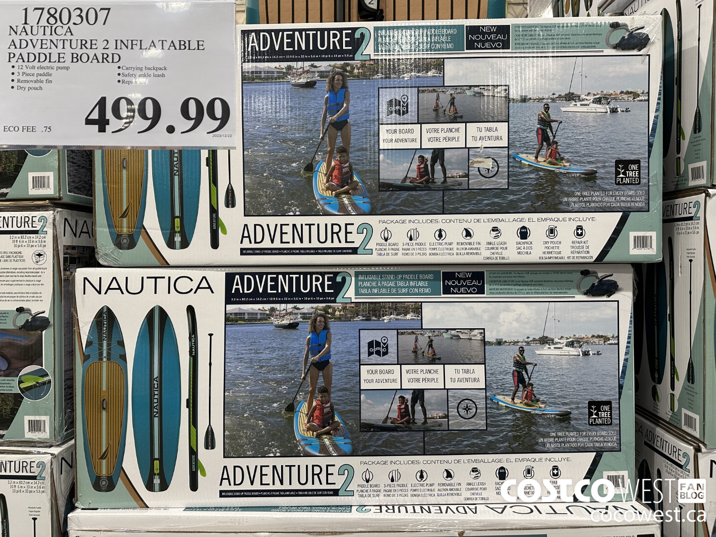 1780307 NAUTICA ADVENTURE 2 INFLATABLE PADDLE BOARD $499.99