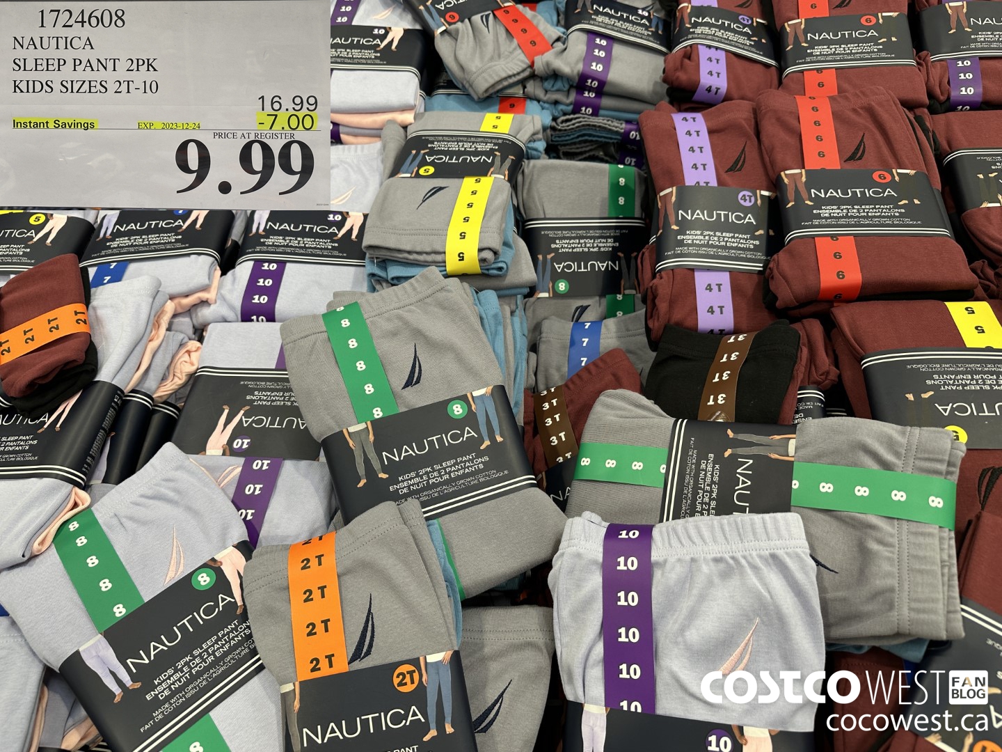 1724608 NAUTICA SLEEP PANT 2PK KIDS SIZES 2T-10 ($7.00 INSTANT SAVINGS EXPIRES ON 2023-12-24) $9.99