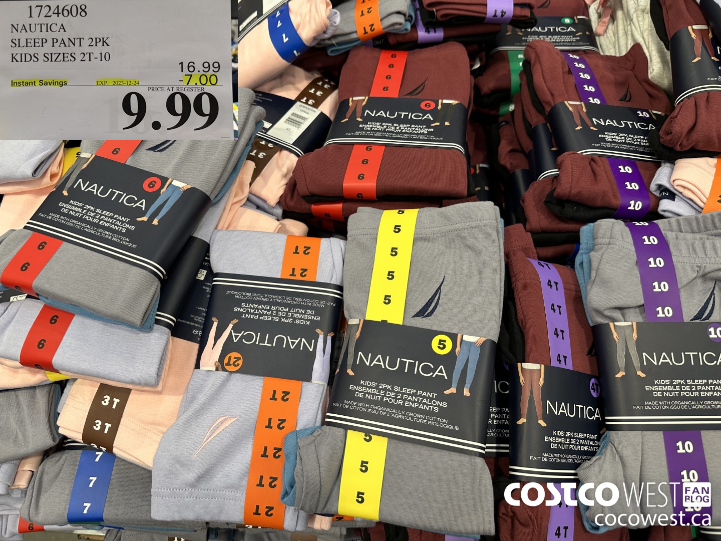 1724608 NAUTICA SLEEP PANT 2PK KIDS SIZES 2T-10 ($7.00 INSTANT SAVINGS EXPIRES ON 2023-12-24) $9.99