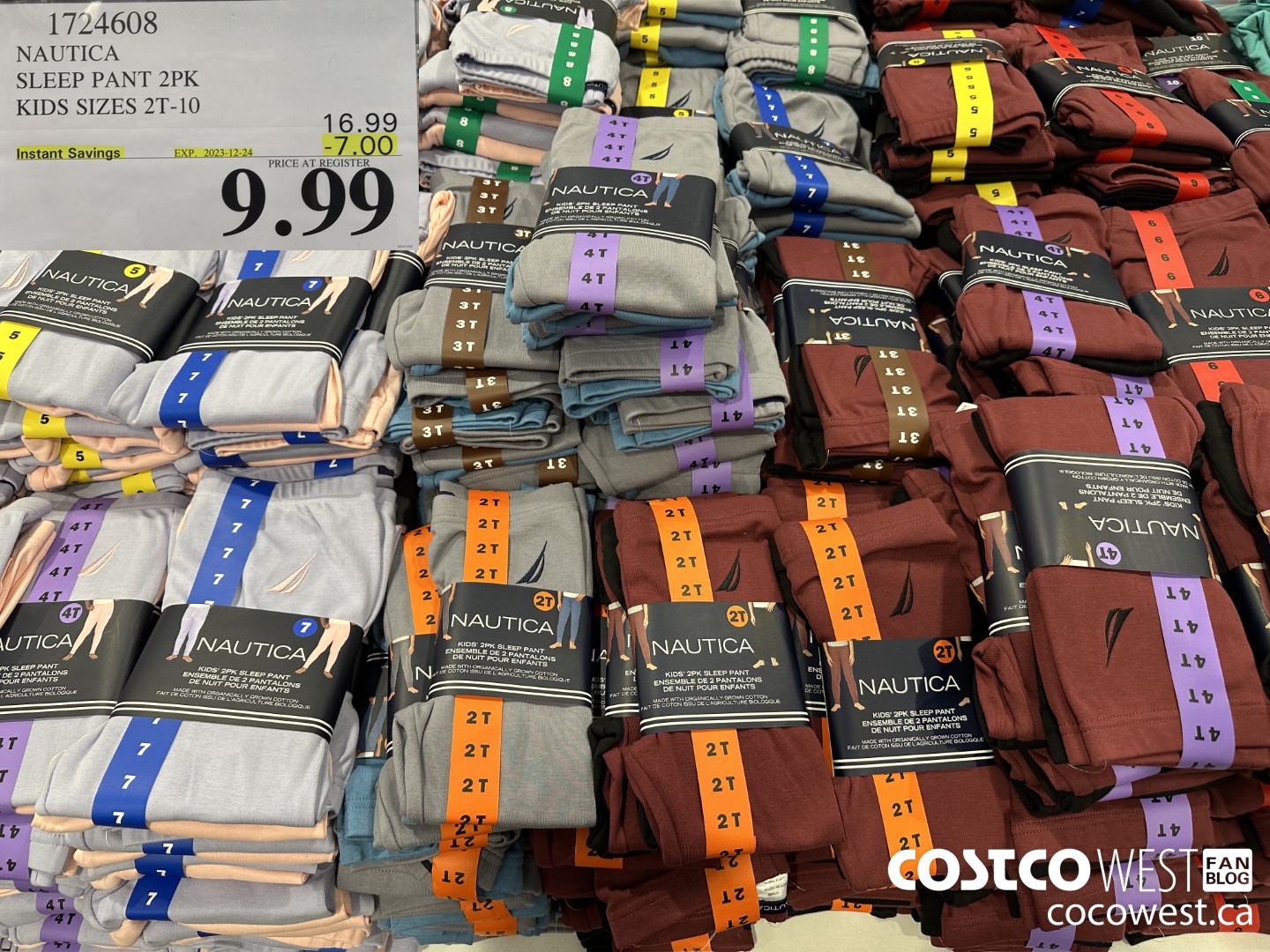 1724608 NAUTICA SLEEP PANT 2PK KIDS SIZES 2T-10 ($7.00 INSTANT SAVINGS EXPIRES ON 2023-12-24) $9.99