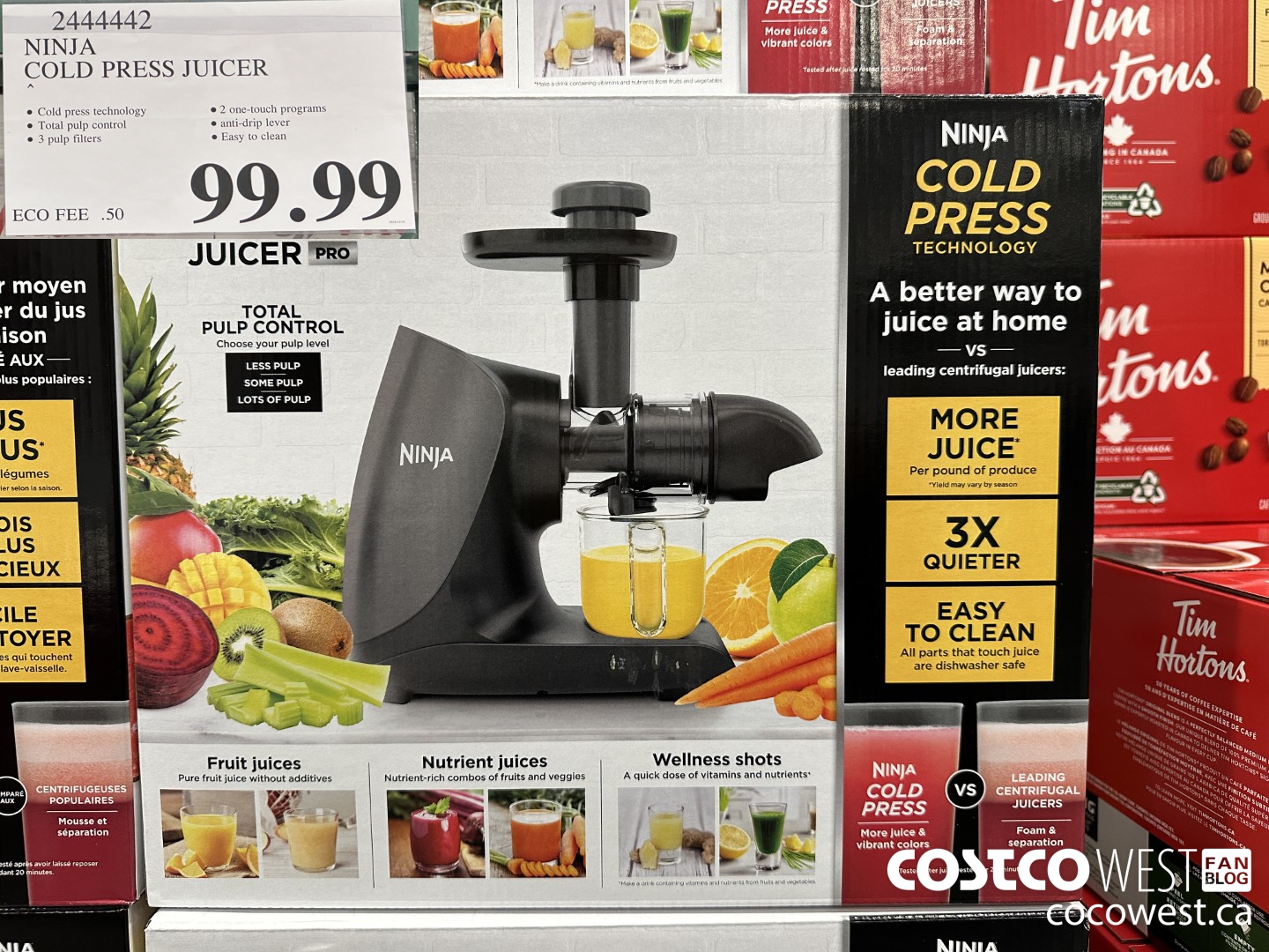 2444442 NINJA COLD PRESS JUICER $99.99