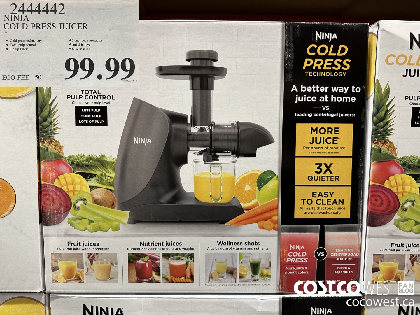 2444442 NINJA COLD PRESS JUICER $99.99