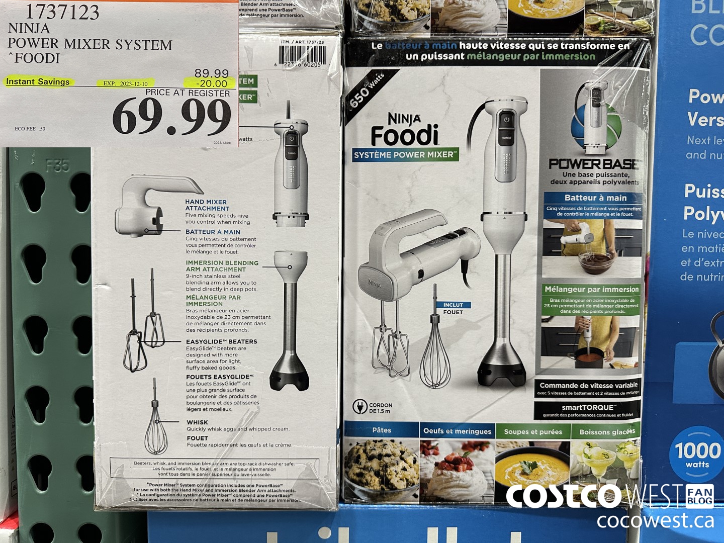 1737123 NINJA POWER MIXER SYSTEM FOODI ($20.00 INSTANT SAVINGS EXPIRES ON 2023-12-10) $69.99