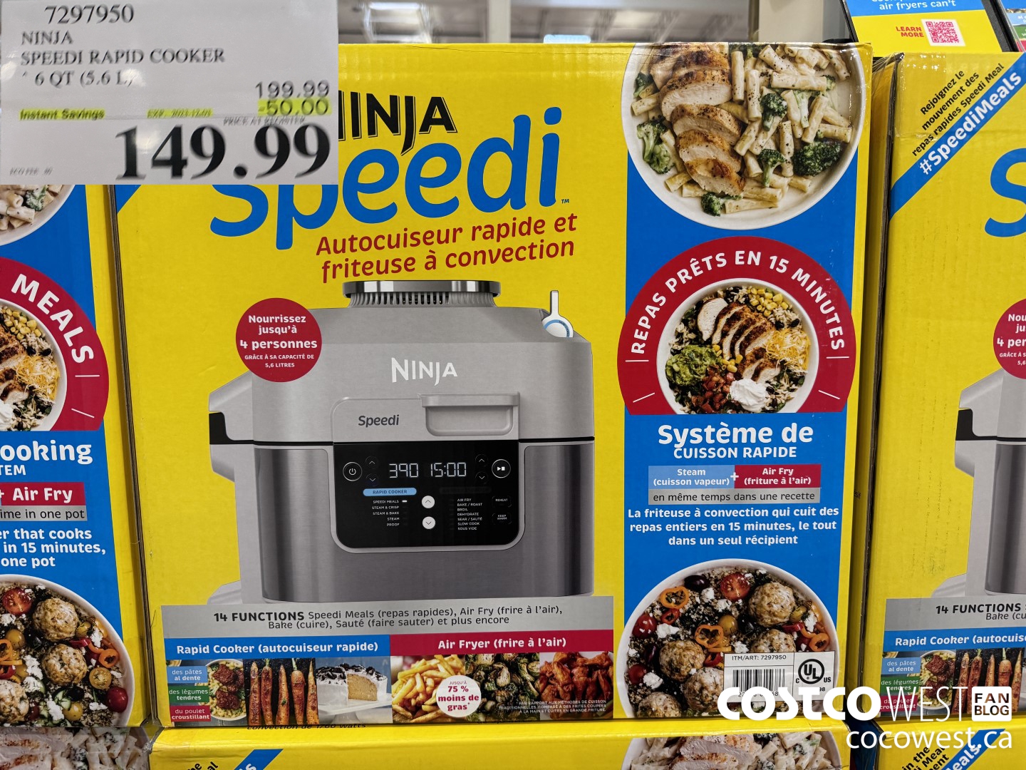 7297950 NINJA SPEEDI RAPID COOKER ($50.00 INSTANT SAVINGS EXPIRES ON 2023-12-03) $149.99