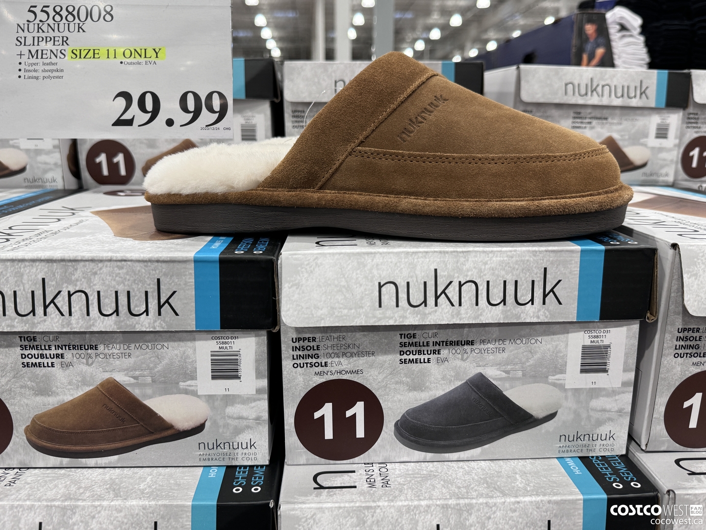 5588008 NUKNUUK SLIPPER MENS SIZES 8-13 $29.99