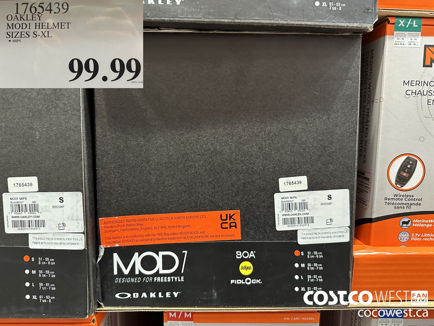 1765439 OAKLEY MOD1 HELMET SIZES S-XL $99.99