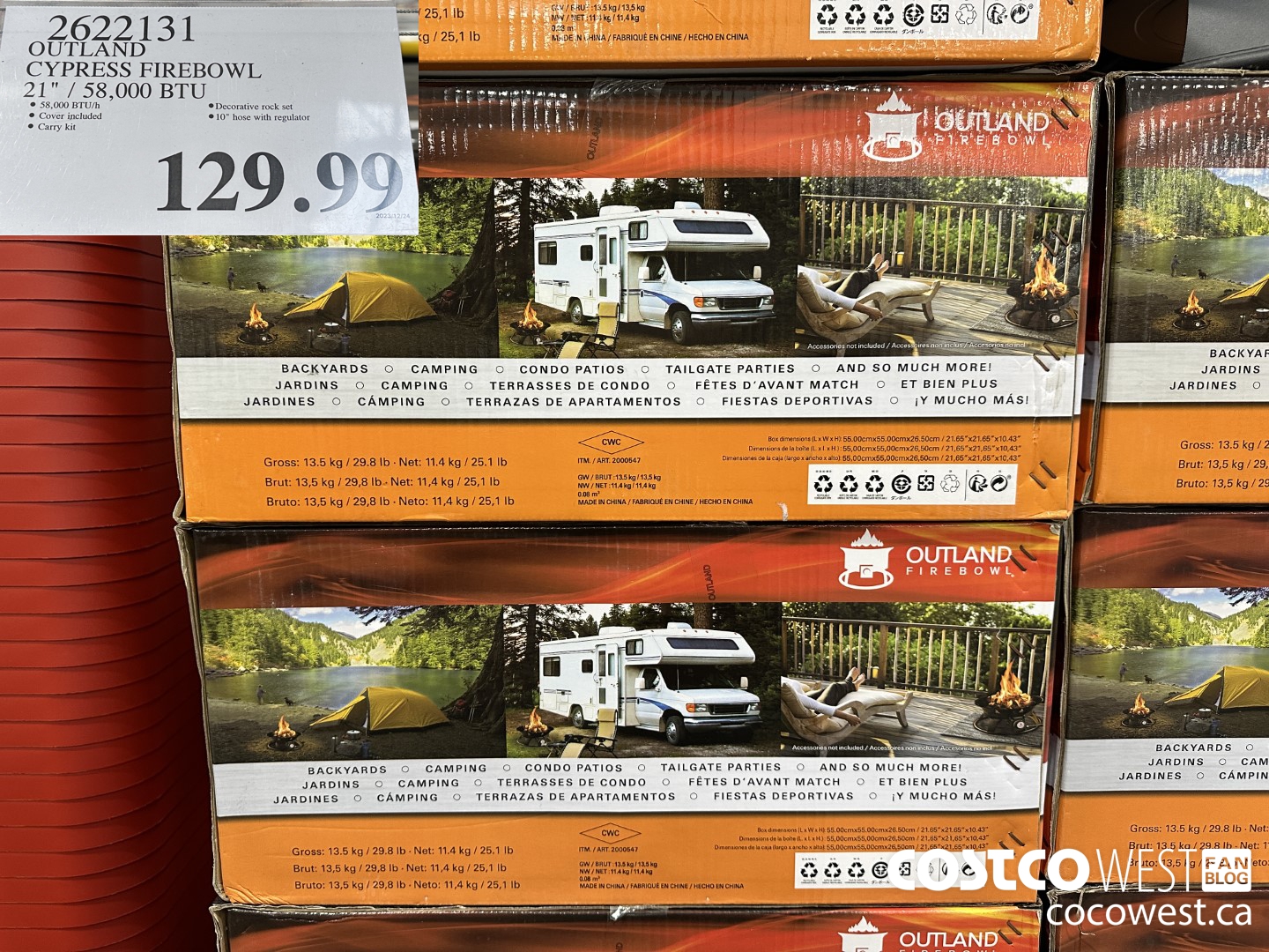 2622131 OUTLAND CYPRESS FIREBOWL 21
