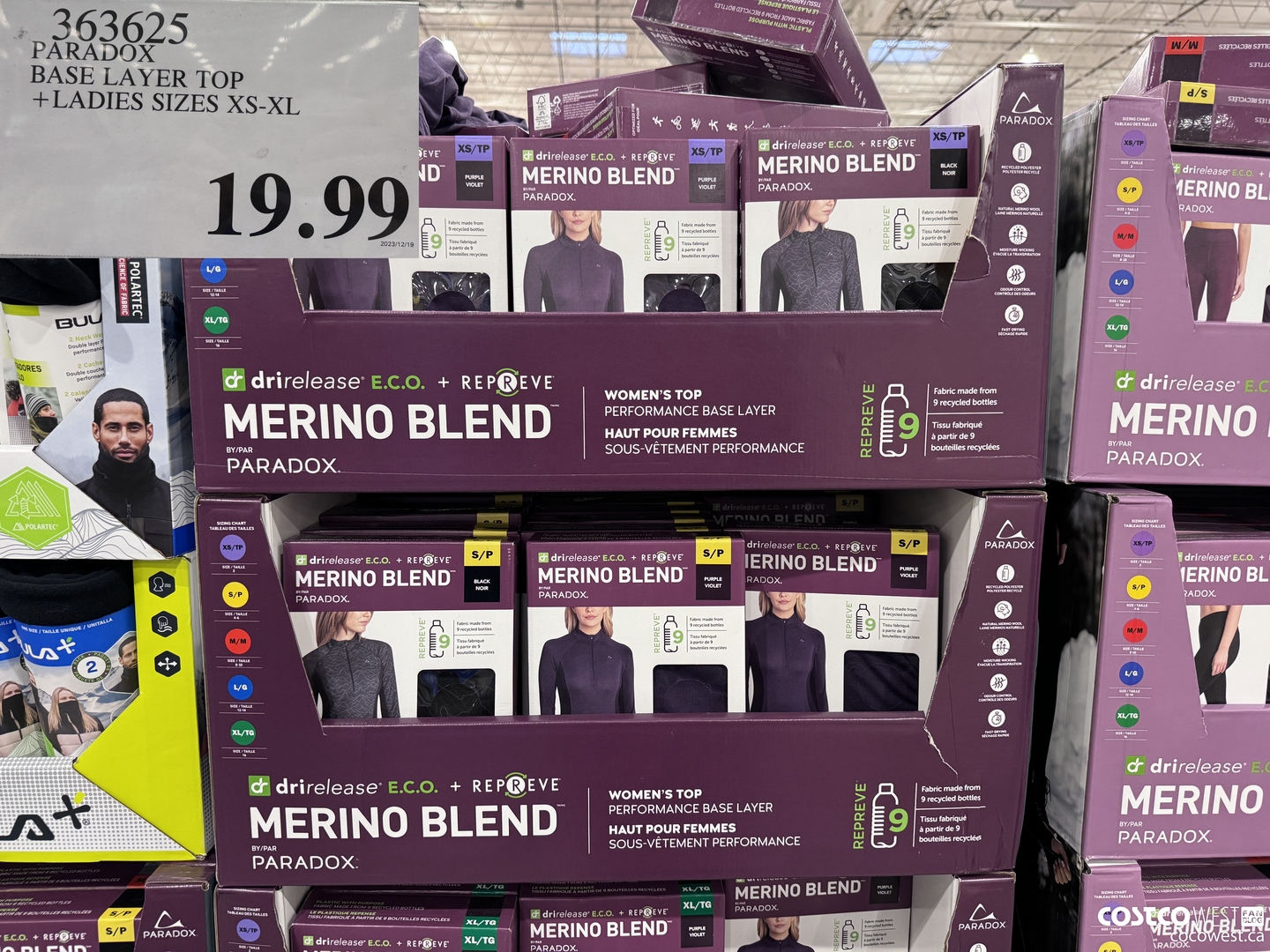 363625 PARADOX BASE LAYER TOP LADIES SIZES XS-XL $19.99