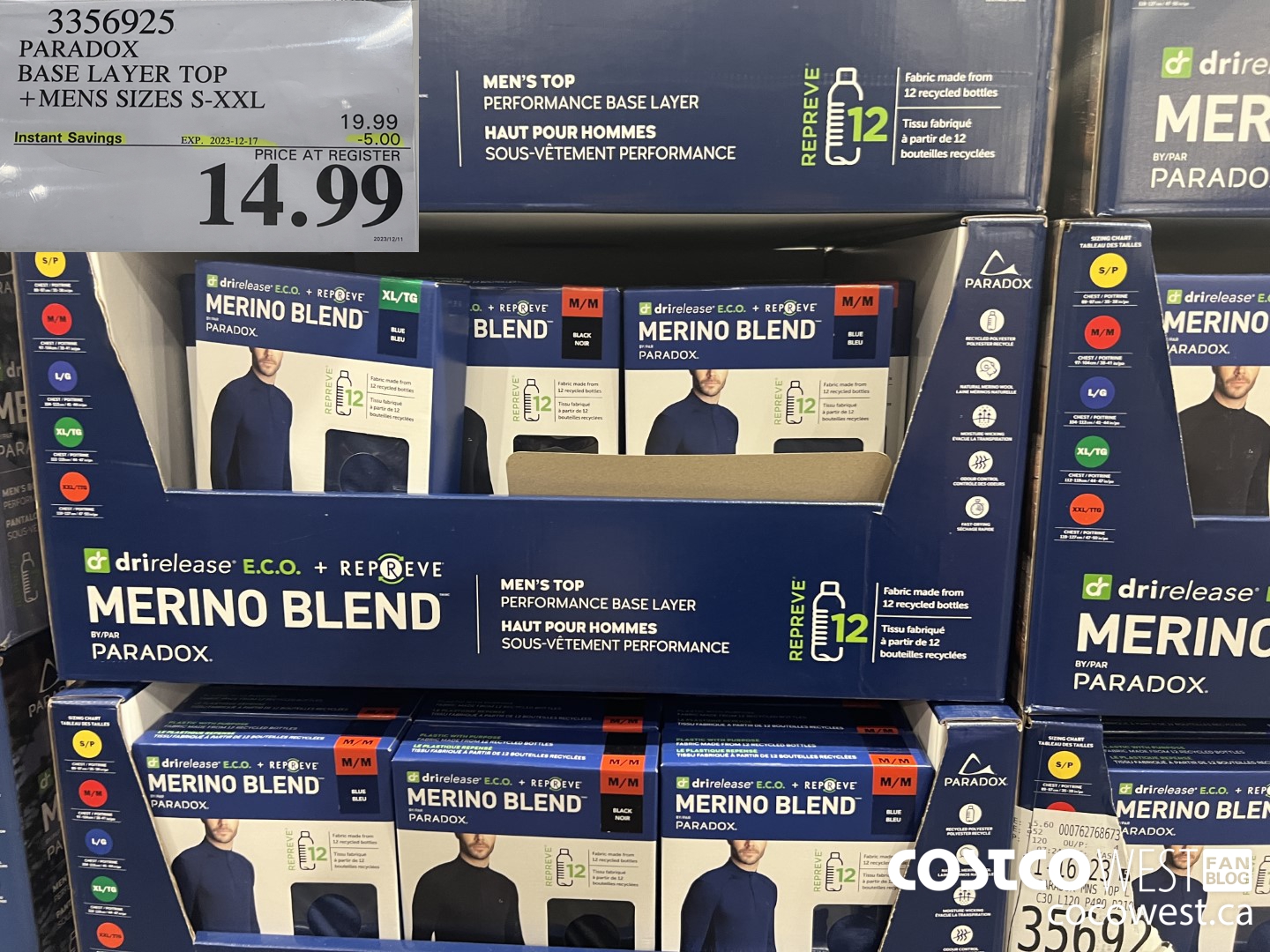 3356925 PARADOX BASE LAYER TOP MENS SIZES S-XXL ($5.00 INSTANT SAVINGS EXPIRES ON 2023-12-17) $14.99