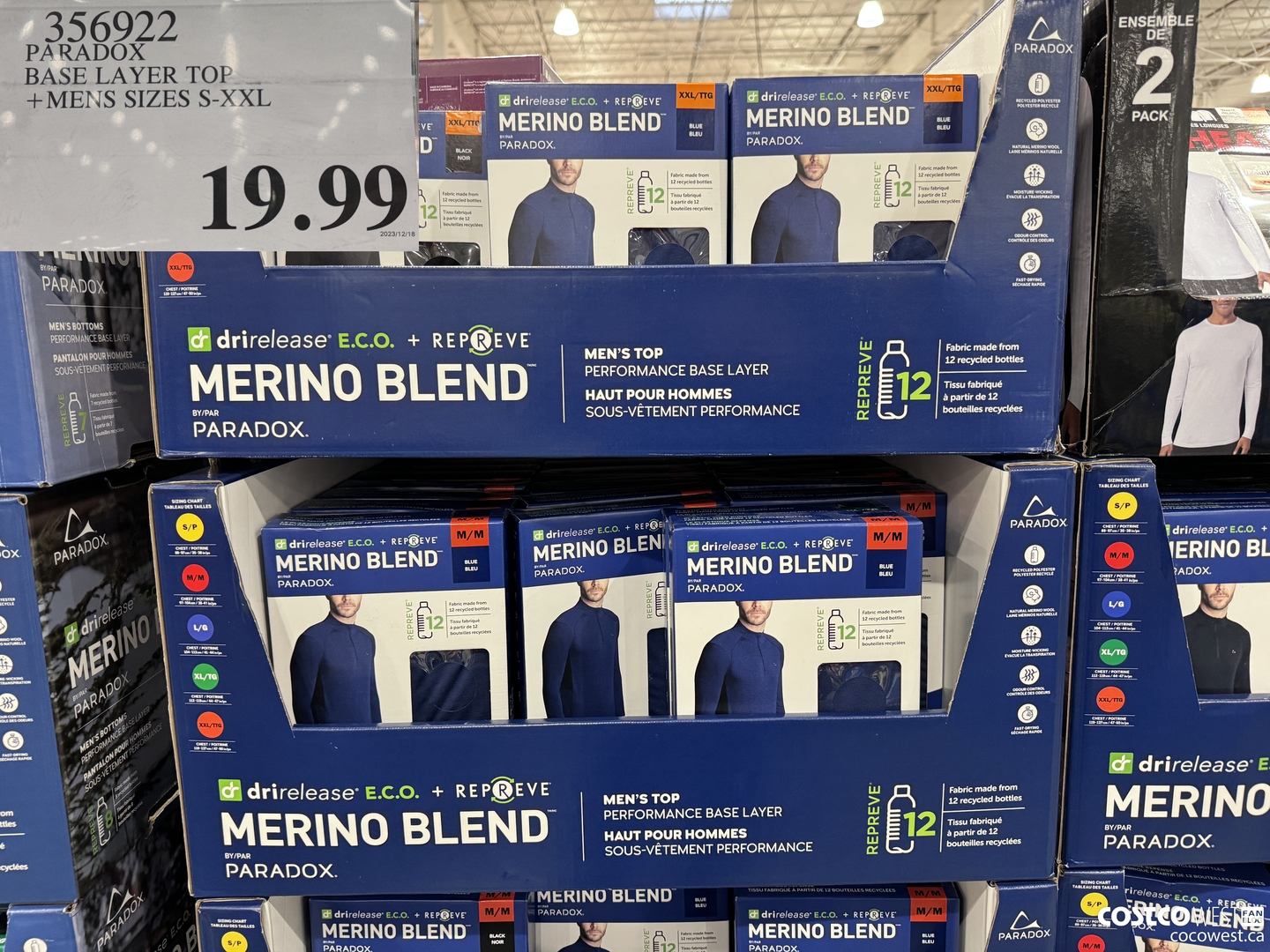 356922 PARADOX BASE LAYER TOP MENS SIZES S-XXL $19.99
