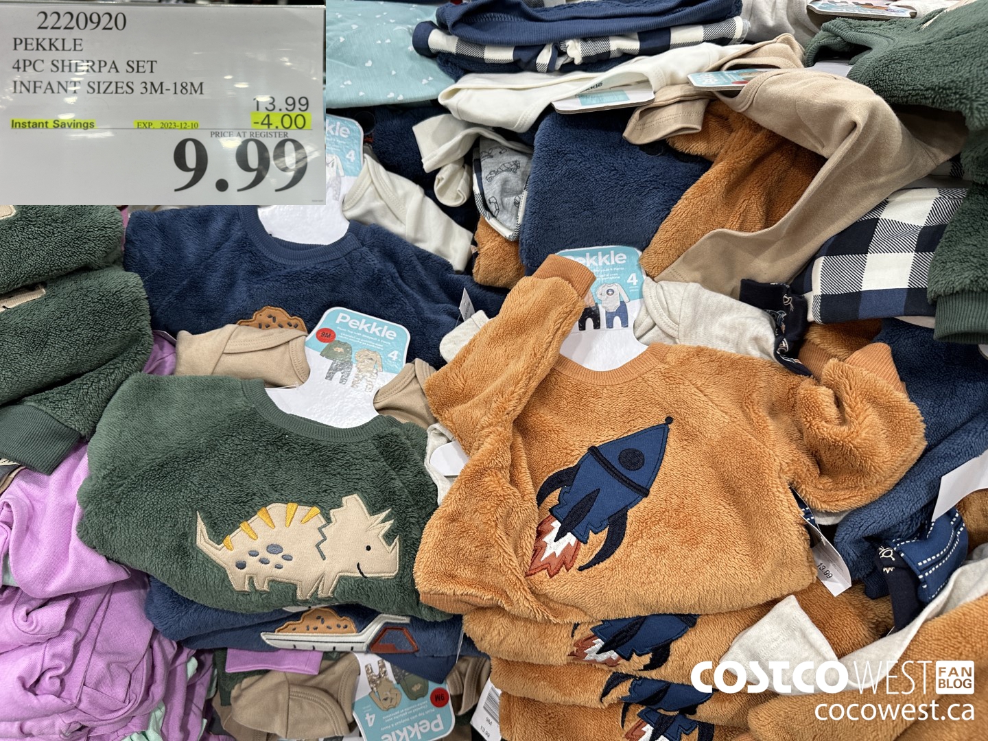 2220920 PEKKLE 4PC SHERPA SET INFANT SIZES 3M-18M ($4.00 INSTANT SAVINGS EXPIRES ON 2023-12-10) $9.99