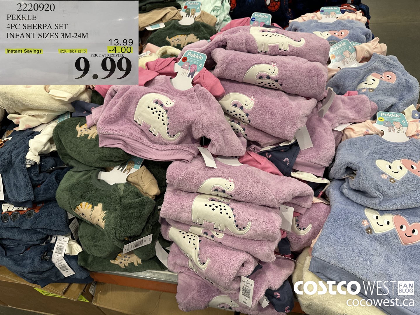 2220920 PEKKLE 4PC SHERPA SET INFANT SIZES 3M-24M ($4.00 INSTANT SAVINGS EXPIRES ON 2023-12-10) $9.99