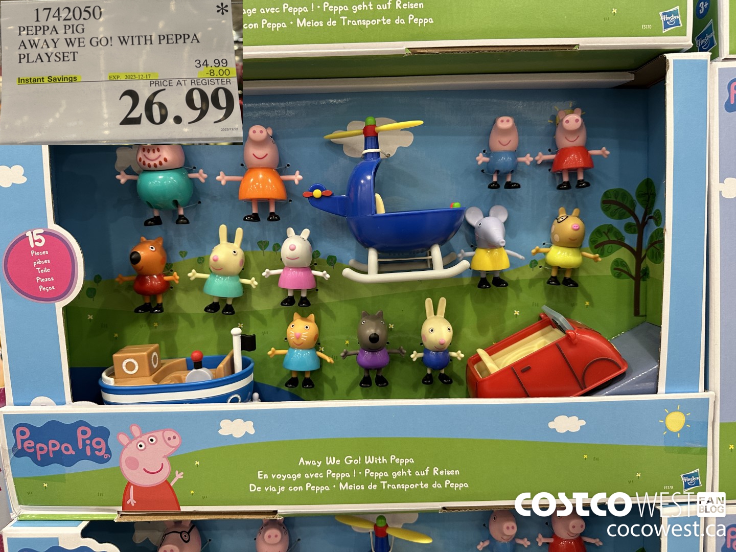 1742050 PEPPA PIG GO AWAY WITH PEPPA PLAYSET ($8.00 INSTANT SAVINGS EXPIRES ON 2023-12-17) $26.99