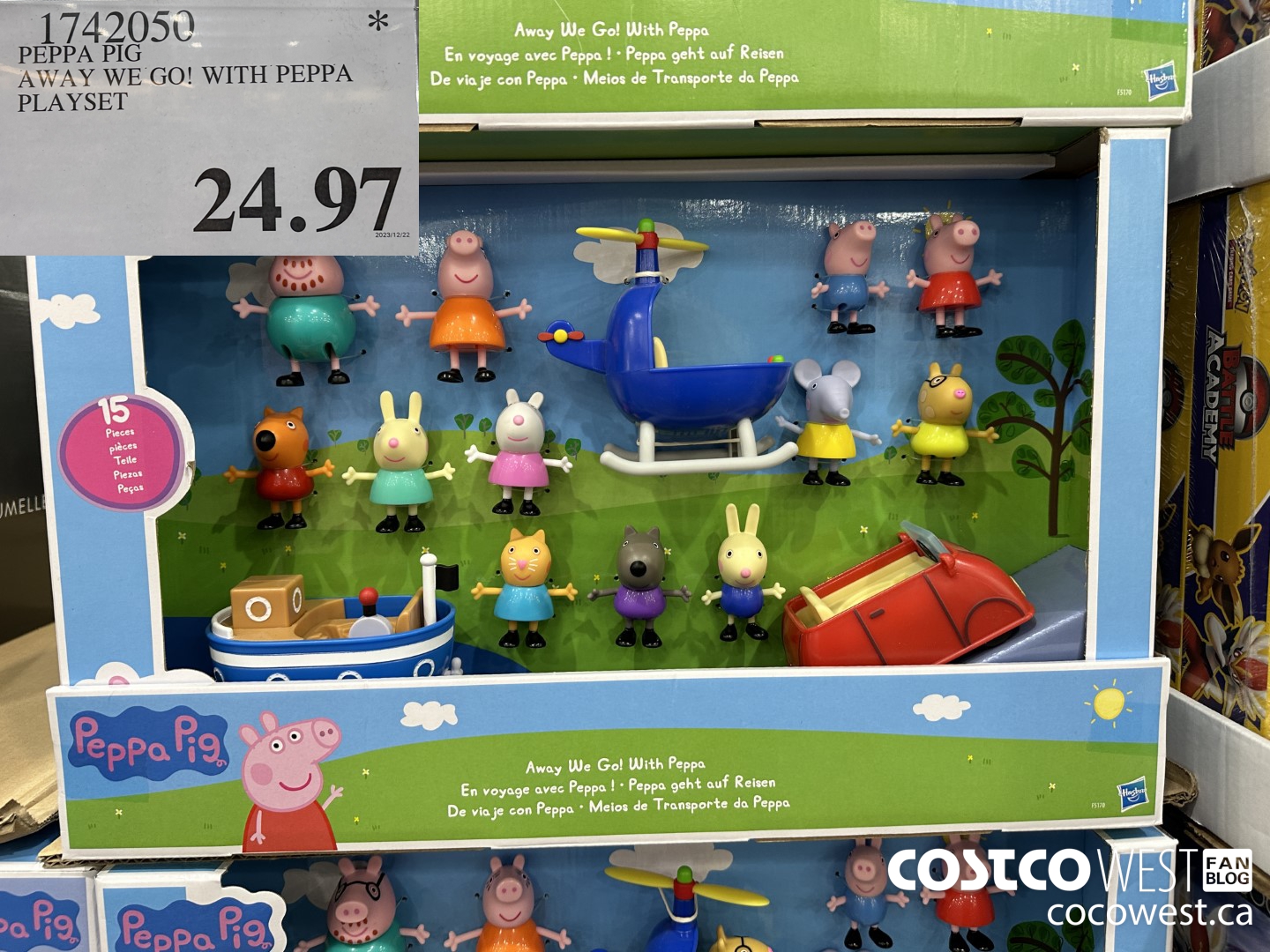 1742050 PEPPA PIG GO AWAY WITH PEPPA PLAYSET $24.97