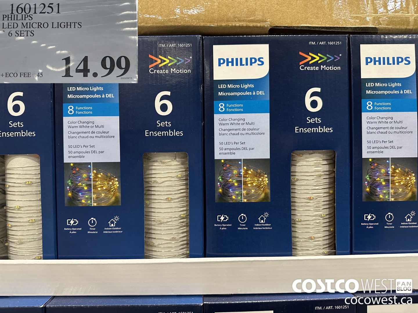 1601251 PHILIPS LED MICRO LIGHTS 6 SETS $14.99