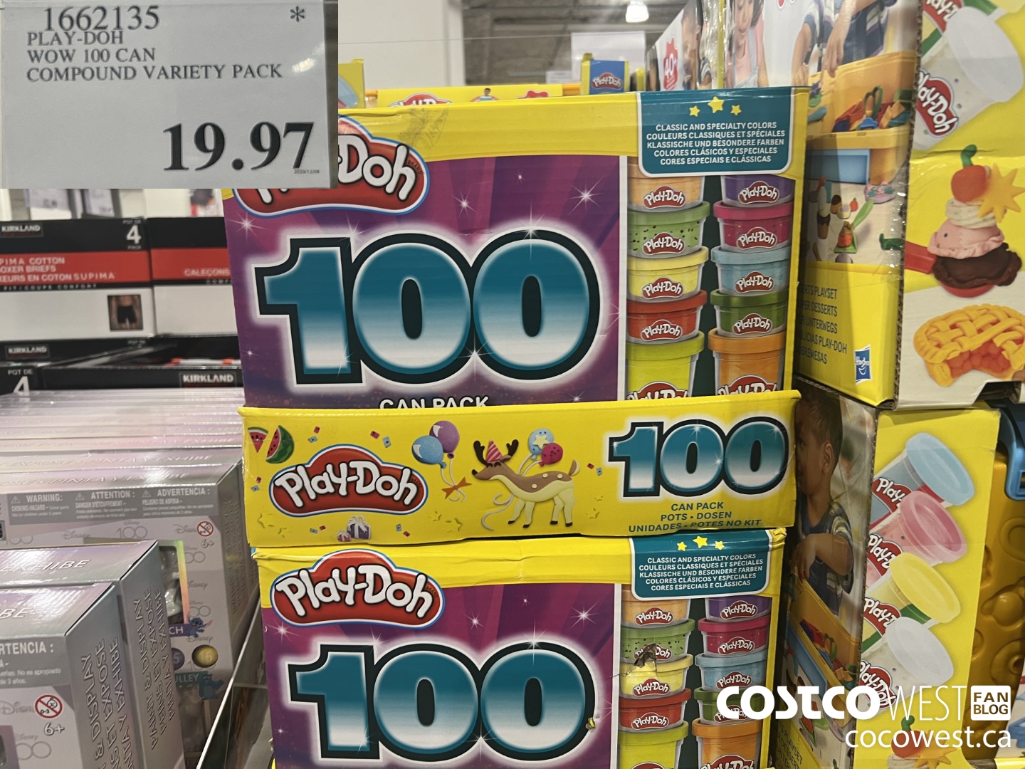 1662135 PLAY-DOH WOW 100 CAN COMPOUND VARIETY PACK $19.97