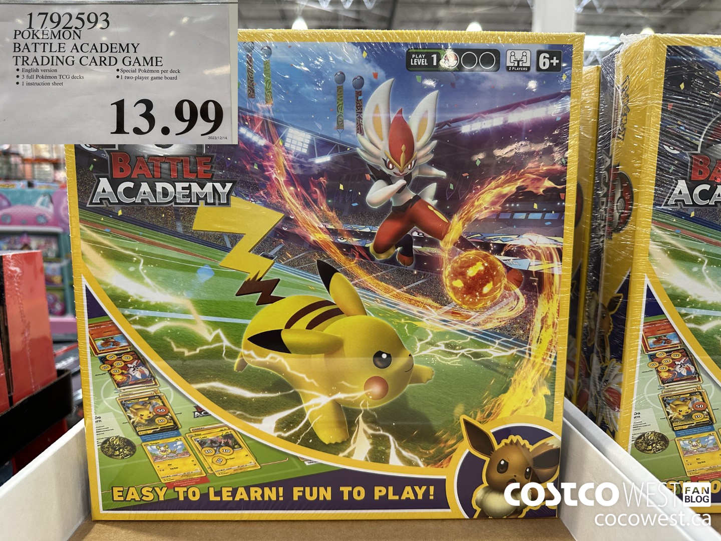 1792593 POKEMON BATTLE ACADEMY TRADING CARD GAME $13.99