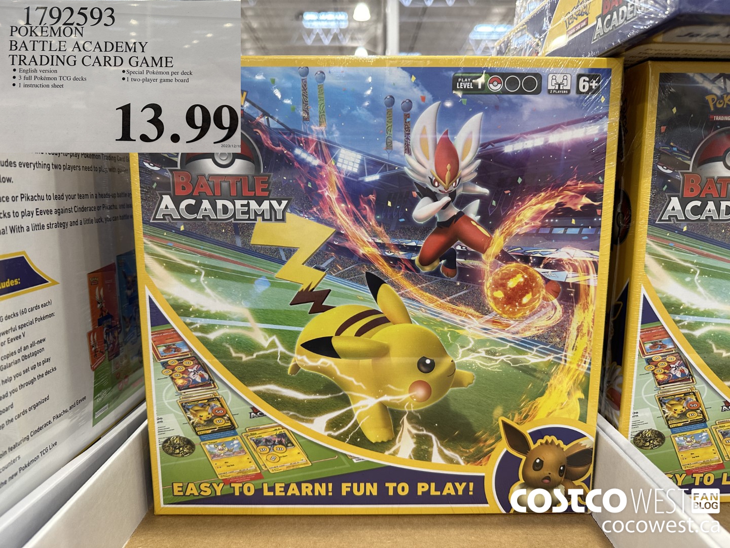 1792593 POKEMON BATTLE ACADEMY TRADING CARD GAME $13.99