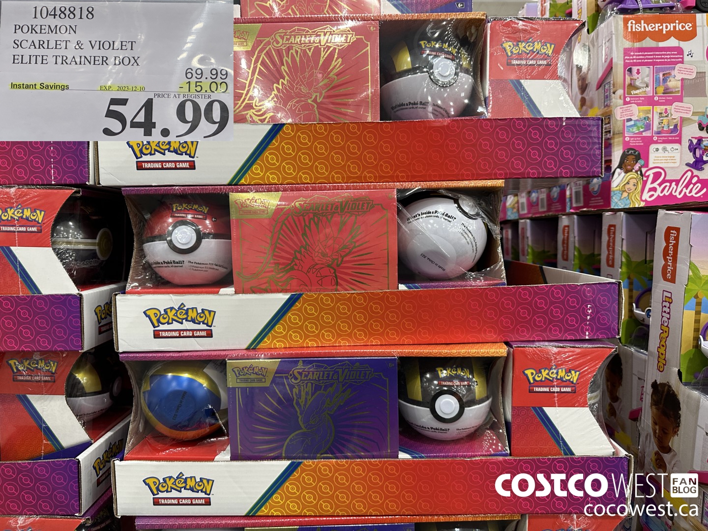 1048818 POKEMON SCARLET & VIOLET ELITE TRAINER BOX ($15.00 INSTANT SAVINGS EXPIRES ON 2023-12-10) $54.99