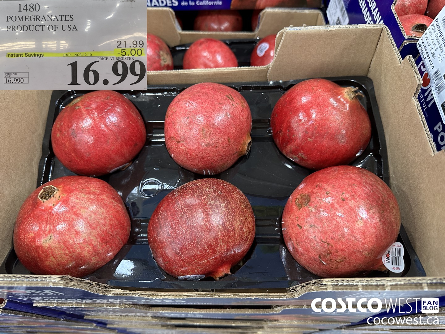 1480 POMEGRANATES PRODUCT OF USA ($5.00 INSTANT SAVINGS EXPIRES ON 2023-12-10) $16.99