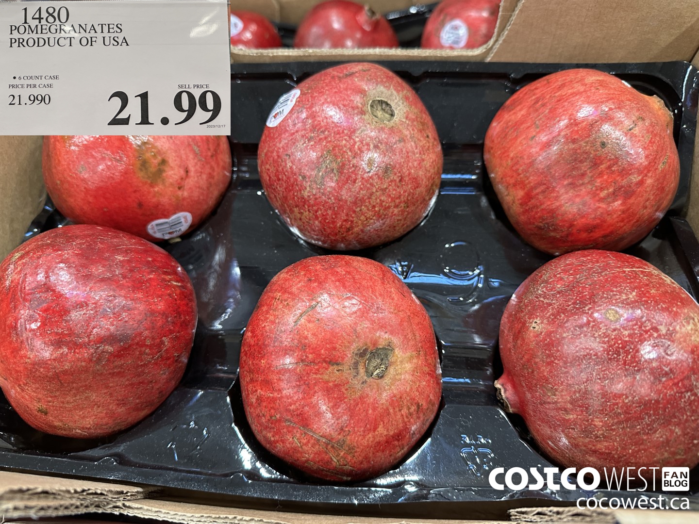 1480 POMEGRANATES PRODUCT OF USA $21.99