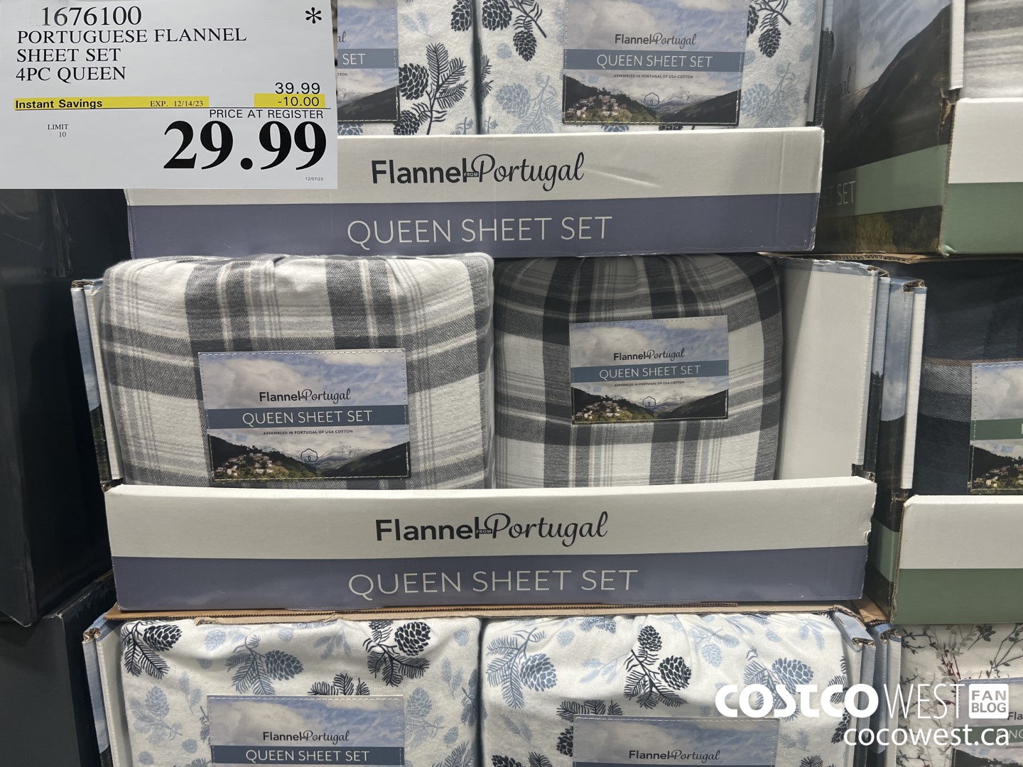 1676100 PORTUGUESE FLANNEL SHEET SET 4PC QUEEN ($10.00 INSTANT SAVINGS EXPIRES ON 2023-12-14) $29.99