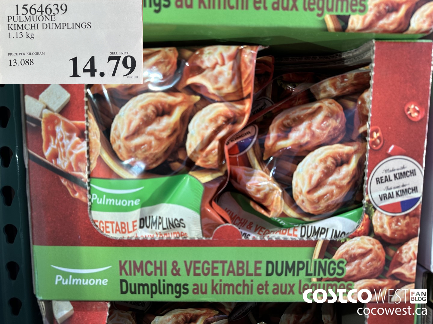 1564639 PULMUONE KIMCHI DUMPLINGS 1.13 kg $14.79