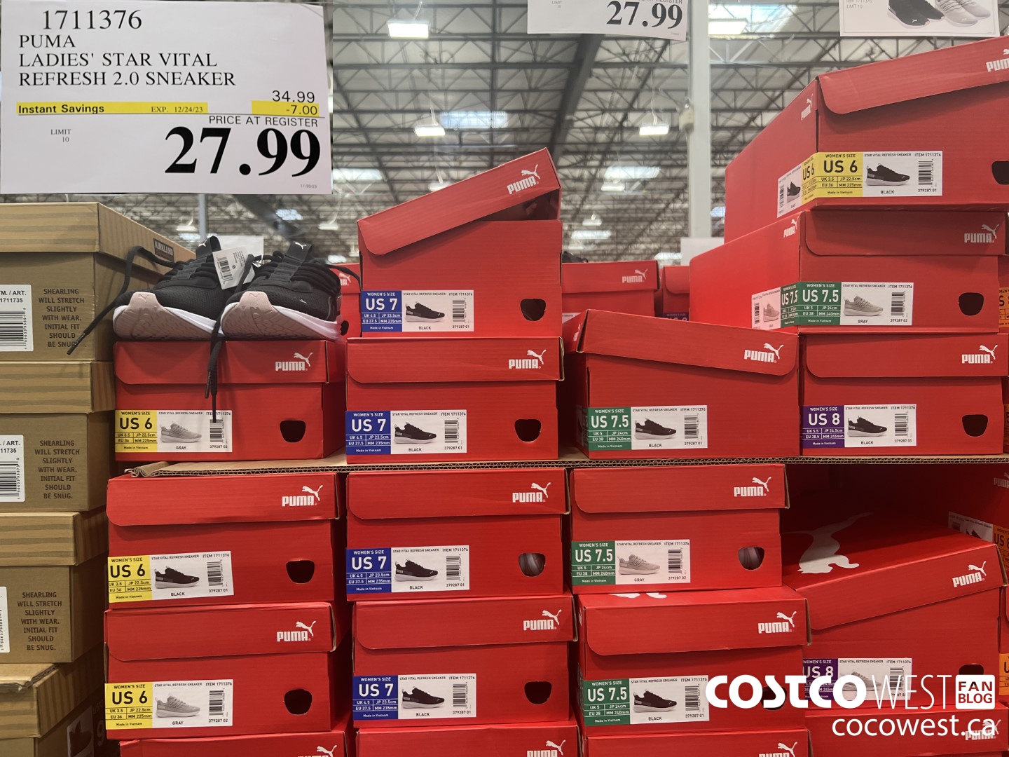 1711376 PUMA LADIES' STAR VITAL REFRESH 2.0 SNEAKER ($7.00 INSTANT SAVINGS EXPIRES ON 2023-12-24) $27.99